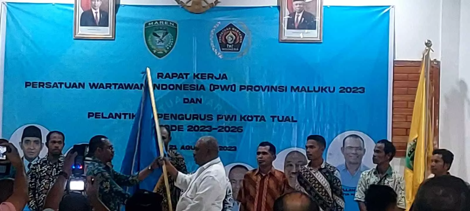 Pertama Dalam Sejarah Ketua PWI Pusat Hadiri Pelantikan Dan Raker Di