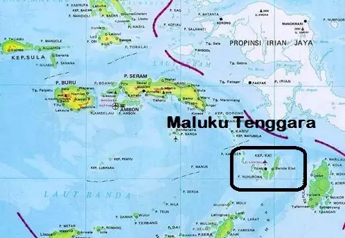 Peta pulau kei