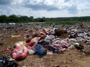Ini lokasi lahan pembuangan akhir sampah Kota Tual di Dusun Vatraan