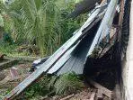 Angin pitung beliung menghantam atap rumah daun zeng beserta badan rumah milik keluarga barakmanis uluhayanan.