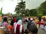 Kontingen Pesparani Katolik IV Maluku asal SBT dijemput warga Desa Ohoitel