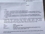 Ini bukti surat undangan gelar kasus ini di Mabes Polri yang diterima Kuasa Hukum korban, Gasandi Renfaan, S.H