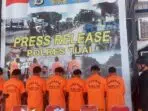 Ini 7 tersangka yang ditangkap Polres Tual sebagai pemicuh konflik warga kompleks Yarler dan Banda Ely Kota Tual